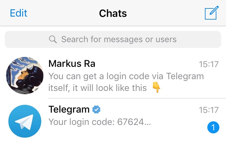 Вход в Telegram Web по QR-коду в браузере